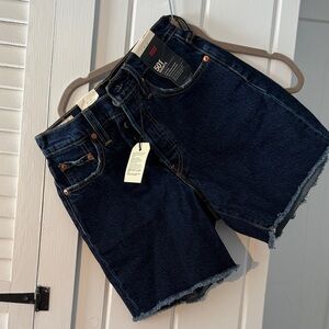 Levi's Indigo Denim Cutoff Shorts
